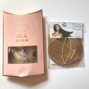 Bellami Silk Seam Blonde Highlight Hair Extensions + FREE EXTRA faux ponytail